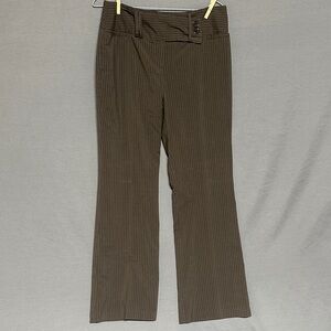 Star City Chocolate Pinstripe Flare Pants